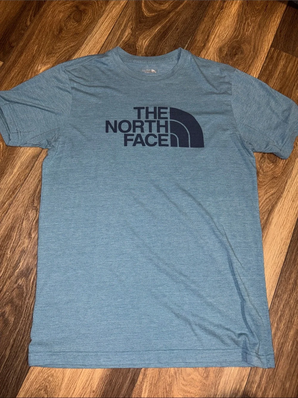 The North Face Men's Heathered Slate Blue Logo Tee